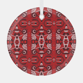 Etnisch Abstracte Boho Tegel Glas Ornament