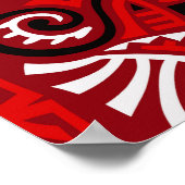 Etnisch Abstracte  Boho Tegel Poster (Hoek)