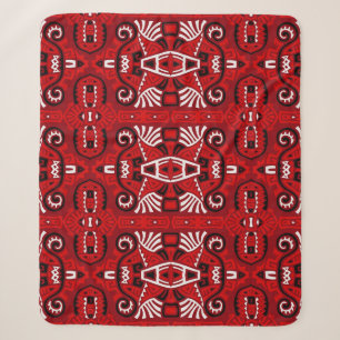 Etnisch Abstracte  Boho Tegel Sherpa Deken