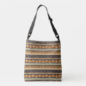 etnisch afrika naadloos patroon crossbody tas (Achterkant)