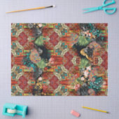 Etnisch Afrikaans document voor de ontkoppeling va Tissuepapier (Craft)