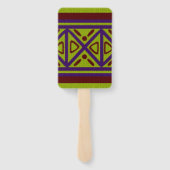 Etnisch Afrikaans gebreid stijlontwerp Handwaaier (Achterkant)