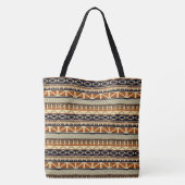 etnisch - afrikaans gestript geometrisch patroon tote bag (Achterkant)