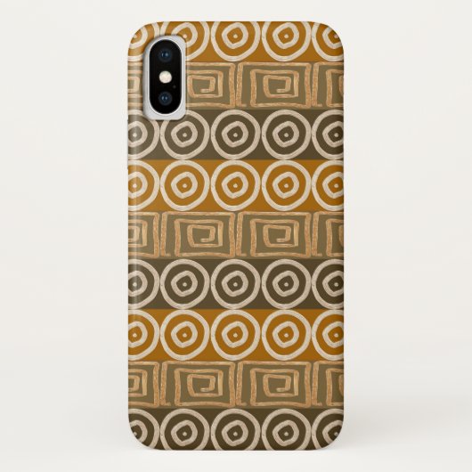Etnisch afrikaans handgetekend patroon. Case-Mate iPhone case (Achterkant)