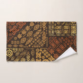 Etnisch Afrikaans Patroon - browns and golds #10 Bad Handdoek (Handdoek)