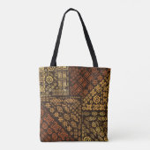 Etnisch Afrikaans Patroon - browns and golds #10 Tote Bag (Achterkant)