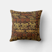 Etnisch Afrikaans Patroon - browns and golds #11 Kussen (Achterkant)