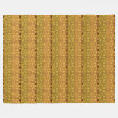 etnisch afrikaans patroon met Adinkra simbols Fleece Deken (Voorkant (Horizontaal))