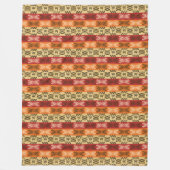 etnisch afrikaans patroon met simbols . fleece deken (Voorkant)