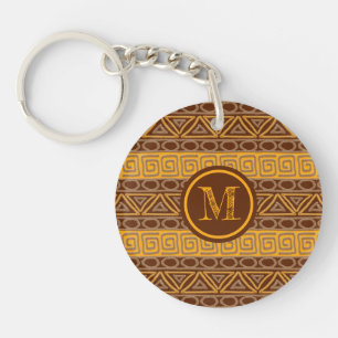 etnisch afrikaans stammenpatroon sleutelhanger