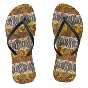 etnisch afrikaans stammenpatroon teenslippers