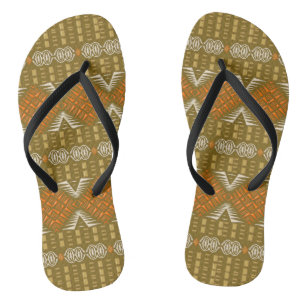 etnisch afrikaans stammenpatroon teenslippers