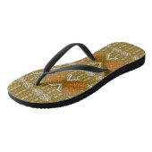 etnisch afrikaans stammenpatroon teenslippers (Schuin)