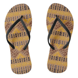 etnisch afrikaans stammenpatroon teenslippers