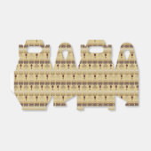 Etnisch-Afrikaans stampatroon Bedankdoosjes (Uitgevouwen)