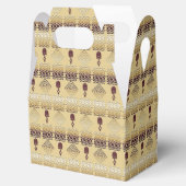 Etnisch-Afrikaans stampatroon Bedankdoosjes (Geopend)