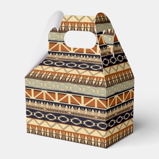 Etnisch-Afrikaans stampatroon Bedankdoosjes (Voorkant Zijde)