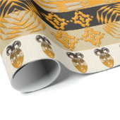 Etnisch Afrikaans tribaal patroon Cadeaupapier (Rol Hoek)