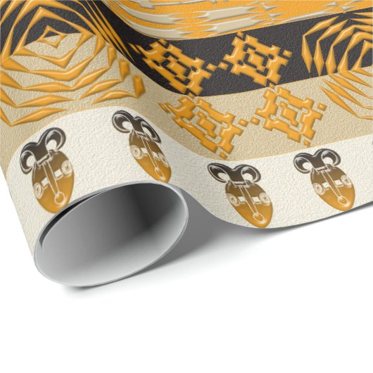 Etnisch Afrikaans tribaal patroon Cadeaupapier (Rol Hoek)