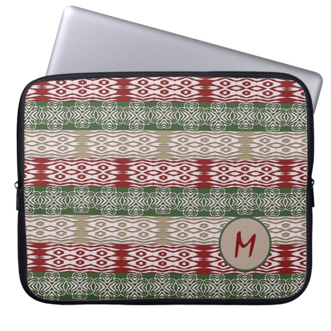 Etnisch Afrikaans tribaal patroon Laptop Sleeve (Voorkant)