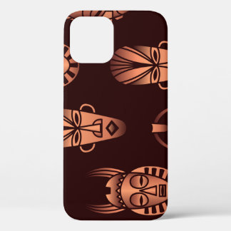 Etnisch Afrikaanse maskers, donkere achtergrond Case-Mate iPhone Case
