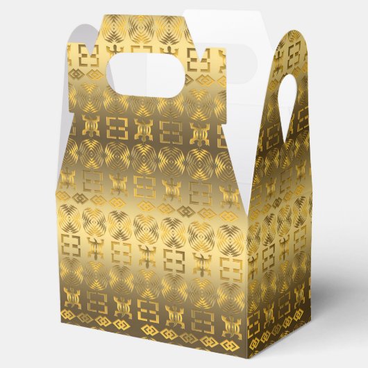 Etnisch-Afrikaanse stammenpatronen. Adinkrasymbole Bedankdoosjes (Geopend)