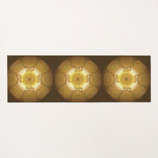 Etnisch Afrikaanse stammodel Yoga Mat (Achterkant (horizontaal))