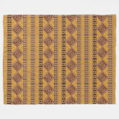 etnisch - afrikaanse tribale geometrisch patroon fleece deken (Voorkant (Horizontaal))
