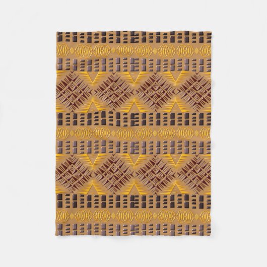 etnisch - afrikaanse tribale geometrisch patroon fleece deken (Voorkant)