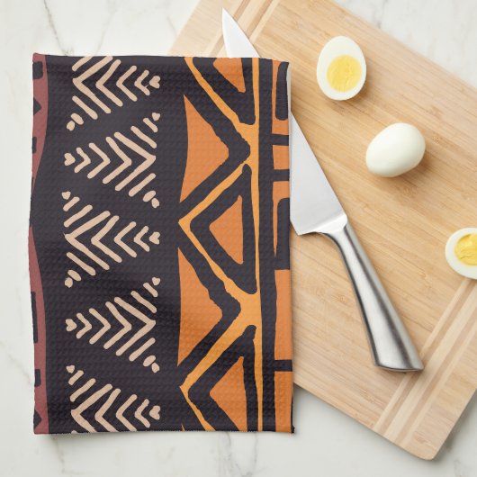 Etnisch Afrikaanse vibes in Boheemse stijl Theedoek (Quarter Fold)