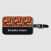 Etnisch Afrocentrisch Kente-stam patroon bagage  Bagagelabel (Voorkant (horizontaal))