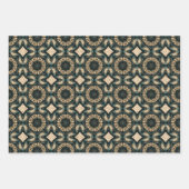 Etnisch Amerikaans Boho Art Patroon Set 5 Inpakpapier Vel (Voorkant 3)