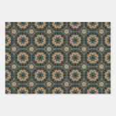 Etnisch Amerikaans Boho Art Patroon Set 5 Inpakpapier Vel (Voorkant 2)