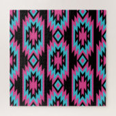 Etnisch Amerikaans Indiaas: Azteekse motieven. Legpuzzel (Horizontaal)