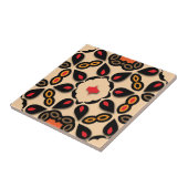 Etnisch Arabesk symmetrisch geometrisch patroon Tegeltje (Zijkant)