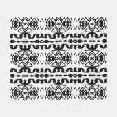 Etnisch Azteeks, gestreept patroon. Fleece Deken (Voorkant (Horizontaal))
