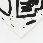 Etnisch Azteeks, gestreept patroon. Fleece Deken (Hoek)