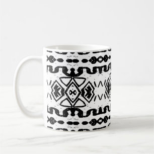 Etnisch Azteeks,  gestreept patroon. Koffiemok