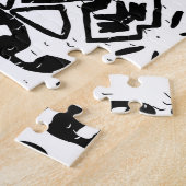 Etnisch Azteeks, gestreept patroon. Legpuzzel (Zijkant)