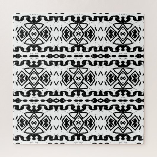 Etnisch Azteeks, gestreept patroon. Legpuzzel (Verticaal)