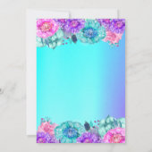 etnisch Baby elegant Paars blauwgroen goudbaby sho Kaart (Achterkant)