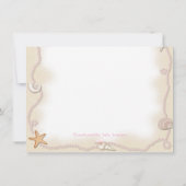 Etnisch Baby Girl Beach Baby shower Kaart (Achterkant)