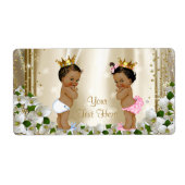 Etnisch Baby shower Waterflesetiketten Etiket (Voorkant)