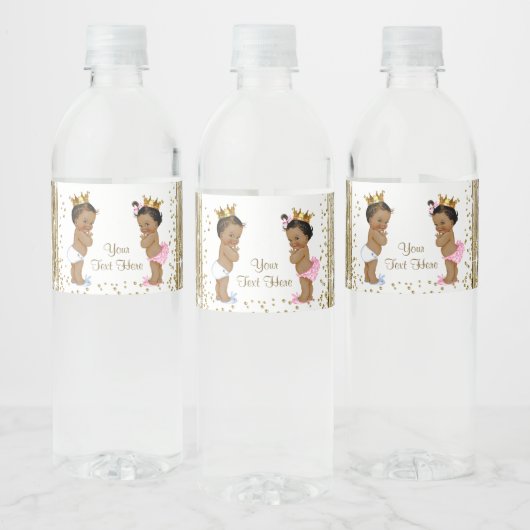 Etnisch Baby shower Waterflesetiketten Waterfles Etiket (Flessen)