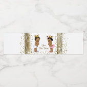 Etnisch Baby shower Waterflesetiketten Waterfles Etiket (Enkel label)