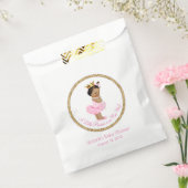 Etnisch Ballerina Princess Baby shower Bedankzakje (Gezegeld)