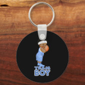 Etnisch basketbalteam Boy Baby Sleutelhanger (Voorkant)