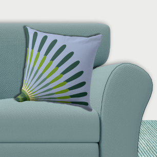 Etnisch Blauw en Groen Kwartier Sterbloem Kussen