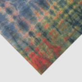 Etnisch blauw groen kleuren traditioneel patroon tissuepapier (Detail)