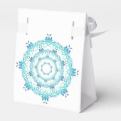 Etnisch Bloemen Mandala. Bedankdoosjes (Achterkant)